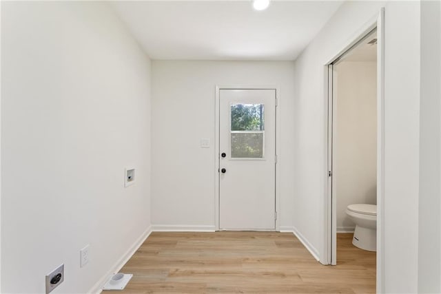 145 Devilla Trce, Fayetteville, GA 30214 - entryway featuring light wood-style flooring, baseboards, and recessed lighting