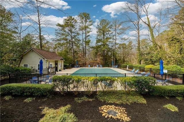 view of pool with a patio area