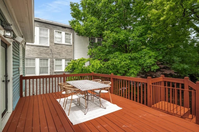 1038 Saint Charles Ave, Atlanta, GA 30306 - wooden deck with outdoor dining area