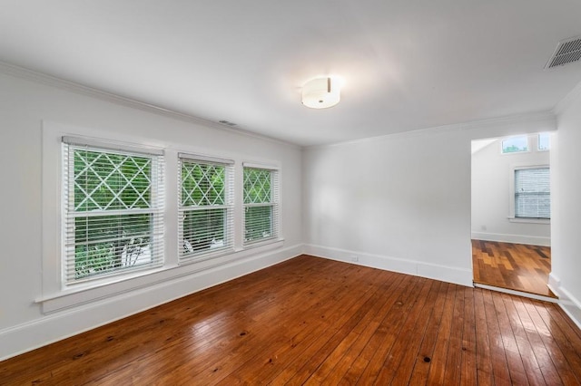 1038 Saint Charles Ave, Atlanta, GA 30306 - empty room with wood-type flooring, crown molding, and baseboards