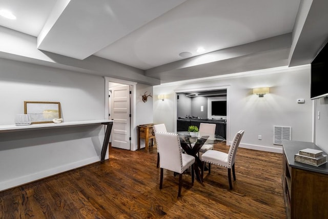 1038 Saint Charles Ave, Atlanta, GA 30306 - dining area with dark wood finished floors and baseboards
