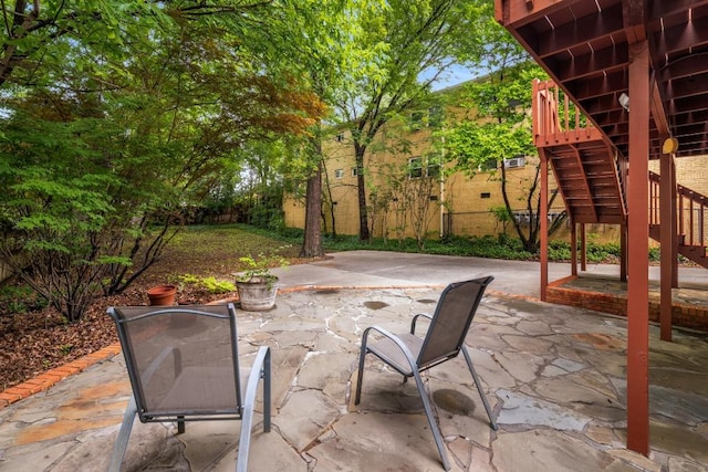 1038 Saint Charles Ave, Atlanta, GA 30306 - view of patio / terrace with stairs