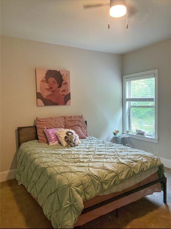 305 Anise Ct, Mcdonough, GA 30252 - bedroom featuring carpet, baseboards, and ceiling fan