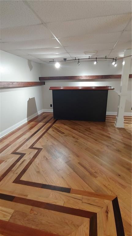 2477 Briar Valley Way, Dacula, GA 30019 - bar featuring track lighting and baseboards