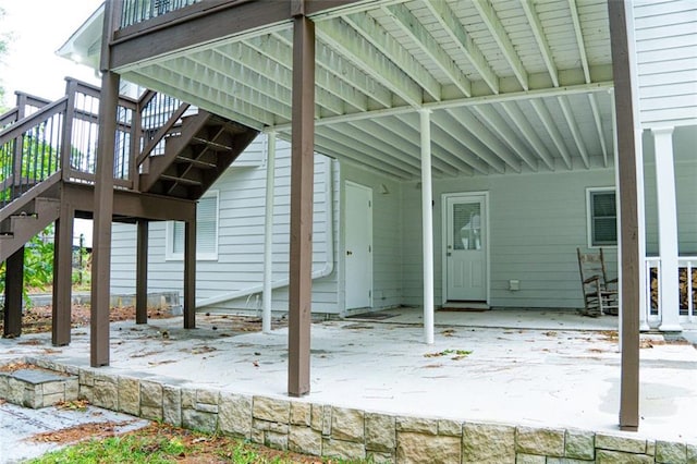 view of patio / terrace with a deck