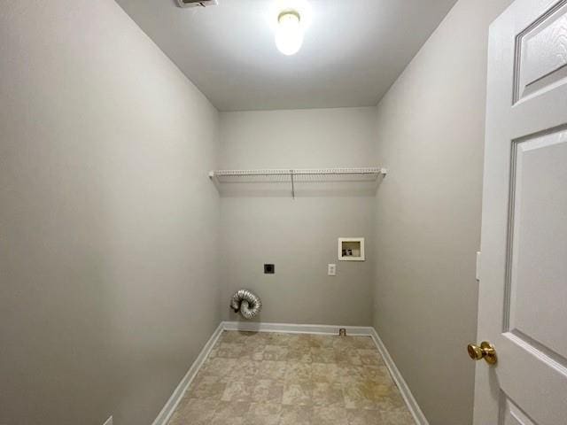 690 Kimball Parc Way, Alpharetta, GA 30022 - laundry room featuring electric dryer hookup, hookup for a washing machine, and baseboards