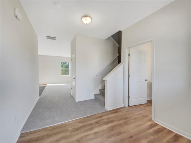 interior space featuring light hardwood / wood-style flooring