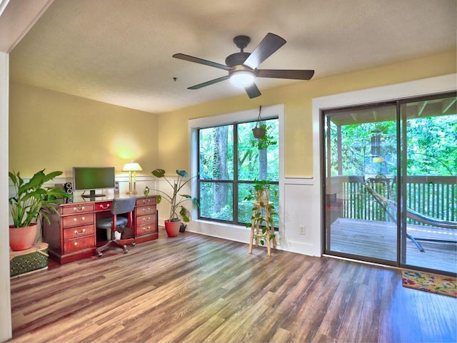 2210 Cumberland Ct SE, Smyrna, GA 30080 - office featuring wood finished floors and ceiling fan
