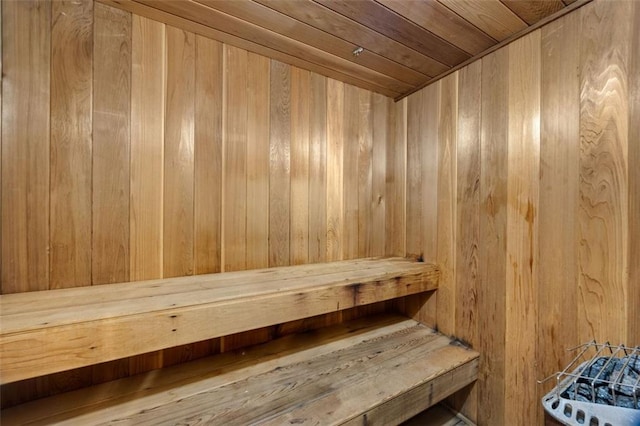 10000 Groomsbridge Rd, Johns Creek, GA 30022 - sauna / steam room with wooden walls and wood ceiling