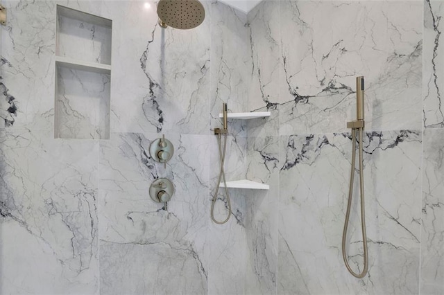 3903 Indian Shoals Rd SE, Bethlehem, GA 30620 - bathroom with a marble finish shower