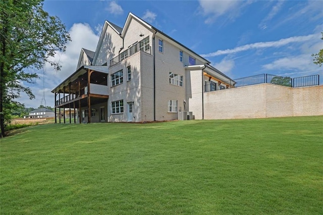 3903 Indian Shoals Rd SE, Bethlehem, GA 30620 - rear view of house featuring a lawn