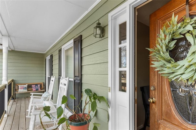 exterior space with a porch