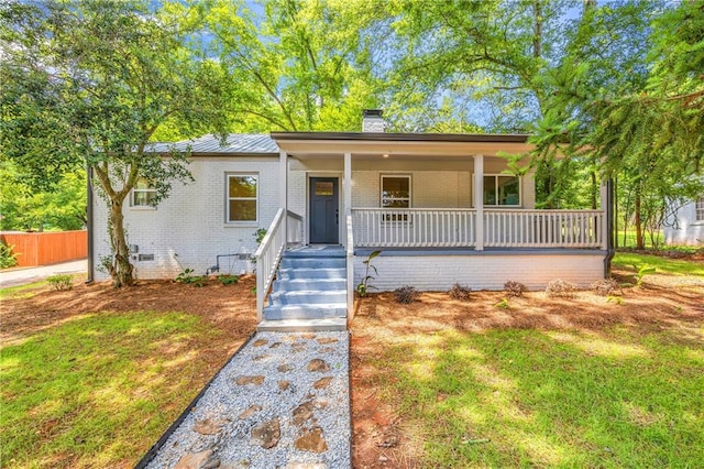 bungalow-style house featuring a porch