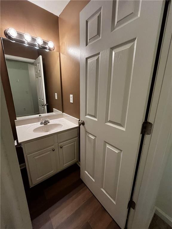 3613 Tinsley Way SW, Atlanta, GA 30331 - bathroom featuring vanity and wood finished floors