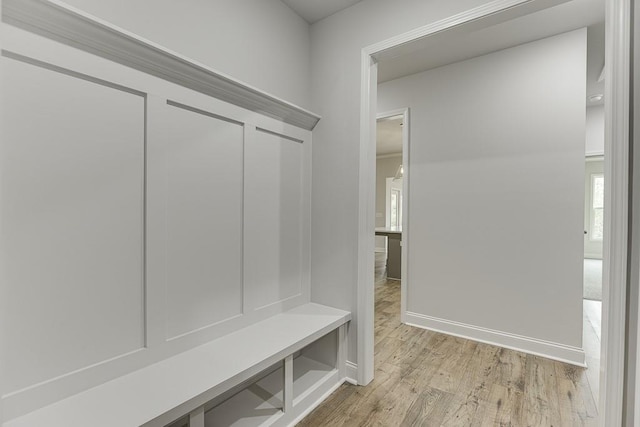 199 Montview Dr, Jefferson, GA 30549 - mudroom featuring light wood-type flooring and baseboards