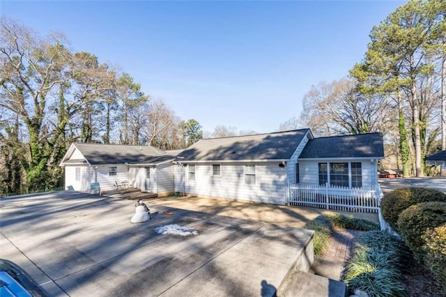 view of ranch-style home