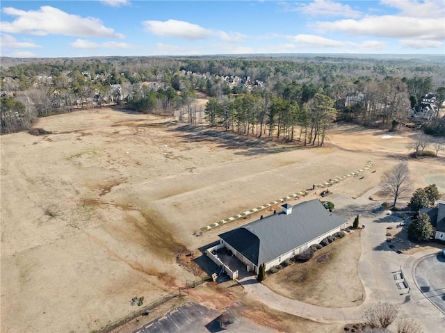 bird's eye view with a rural view