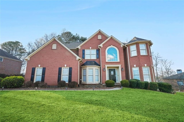 view of front of house with a front yard