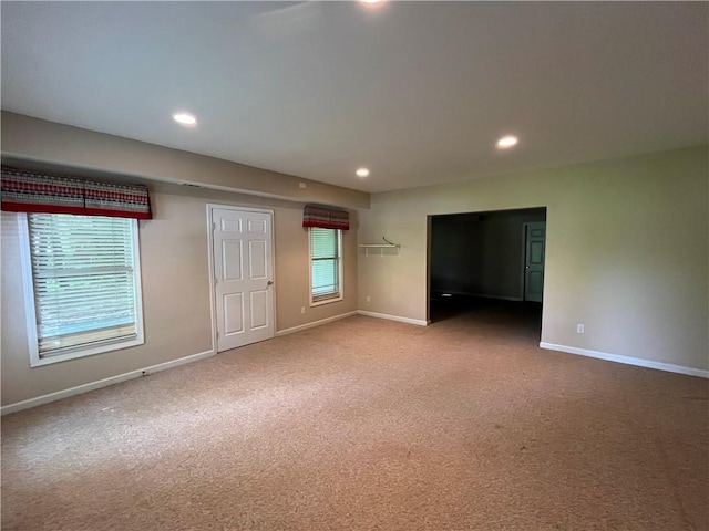 1595 Chadberry Way, Lawrenceville, GA 30043 - spare room with baseboards, carpet flooring, and recessed lighting