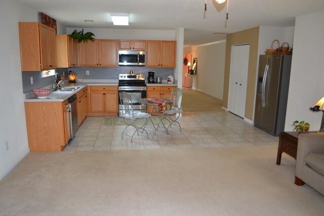 kitchen featuring stainless steel appliances and sink