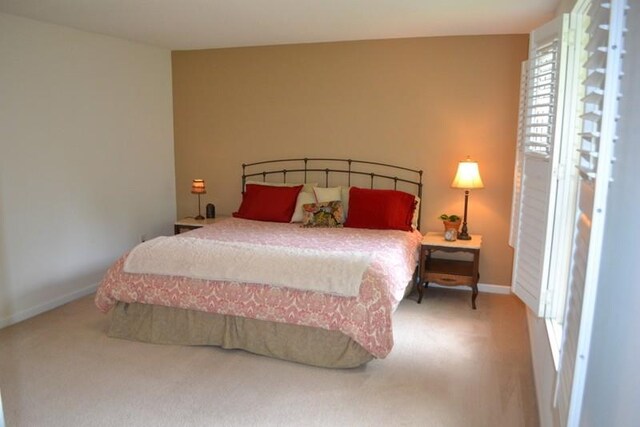 bedroom featuring carpet flooring