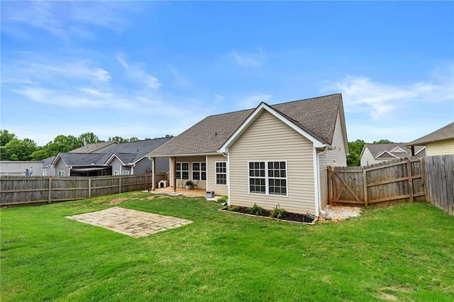 419 Highland Pointe Dr, Alto, GA 30510 - rear view of house with a patio area and roof with shingles