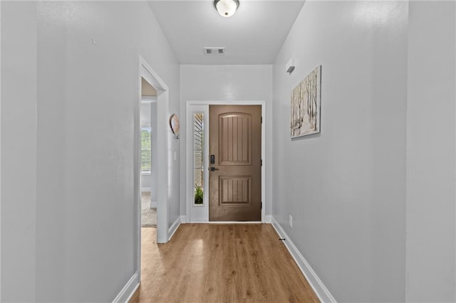 419 Highland Pointe Dr, Alto, GA 30510 - doorway to outside with wood finished floors and baseboards