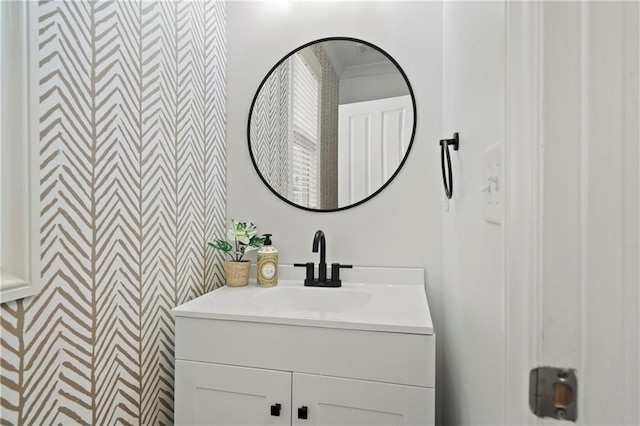 bathroom with vanity