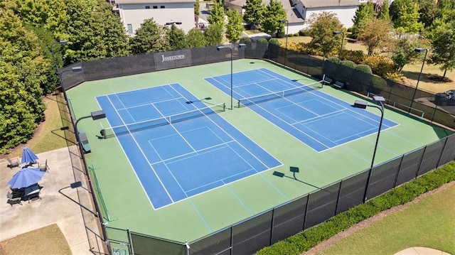 view of sport court featuring basketball court