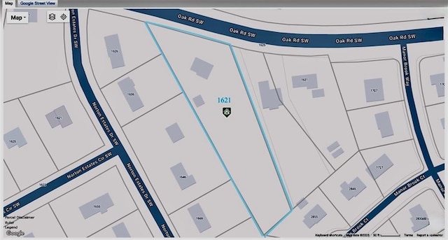 1621 Oak Rd, Snellville, GA 30078 - map showing property parcels