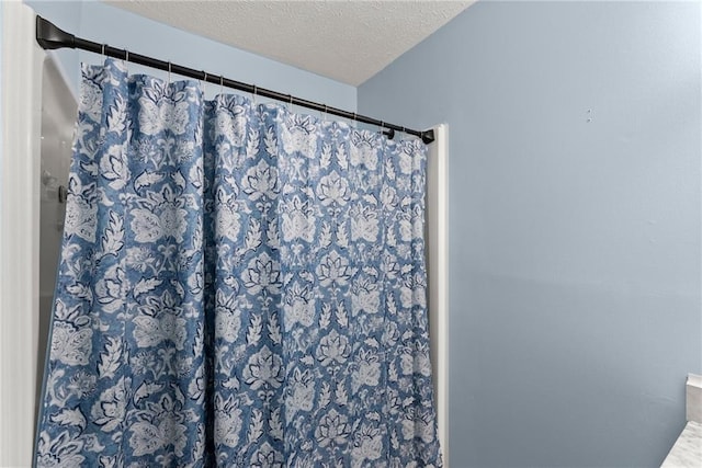 165 Grant Ford Dr, Dawsonville, GA 30534 - full bathroom with a textured ceiling and a shower with curtain