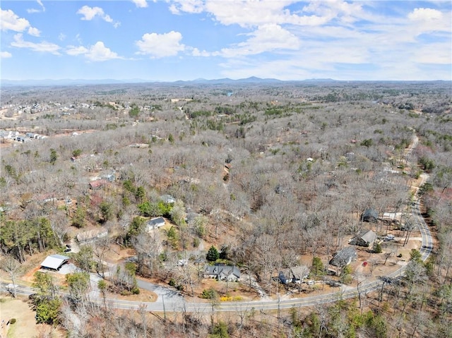 165 Grant Ford Dr, Dawsonville, GA 30534 - aerial overview of property's location featuring a mountain backdrop