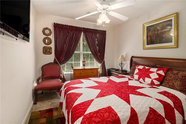 7324 Bridlewood Ct, Jonesboro, GA 30236 - carpeted bedroom featuring baseboards and ceiling fan