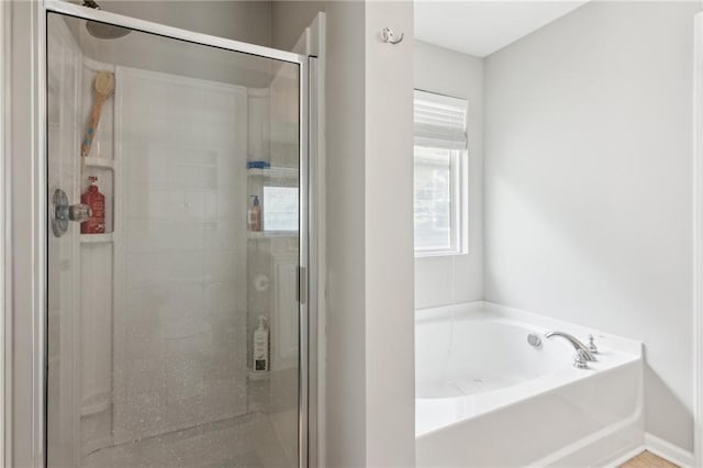 3698 Roseman Lndg, Cumming, GA 30040 - full bath with a stall shower and a bath