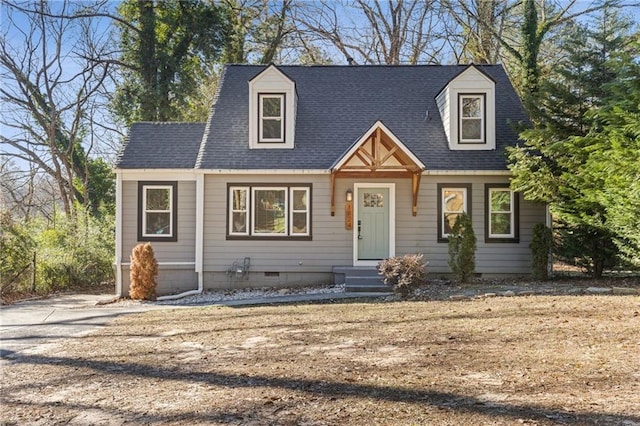 view of new england style home