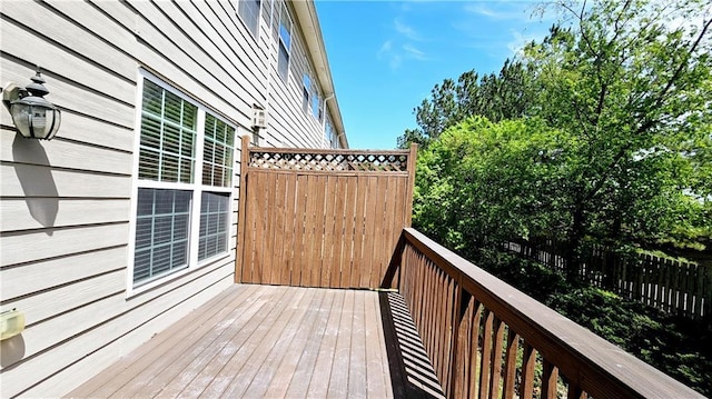 view of wooden terrace