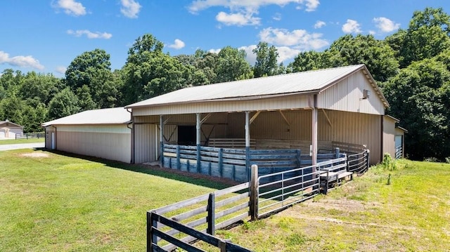 view of stable