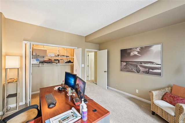 145 15th St NE Unit 204, Atlanta, GA 30309 - home office with baseboards and light carpet