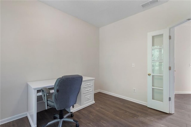 4321 Sugar Maple Chase NW, Acworth, GA 30101 - office with dark wood-type flooring and baseboards