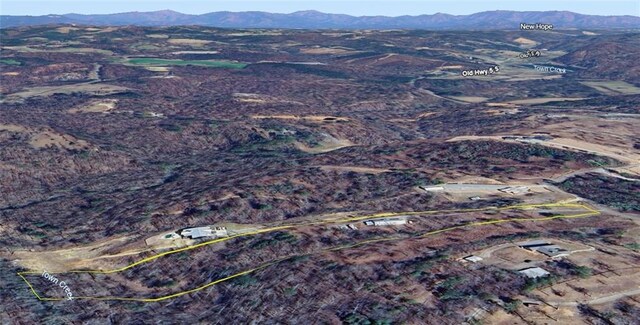bird's eye view featuring a mountain view