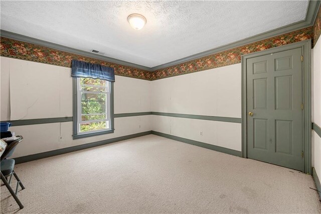 6048 Kings Mountain Way, Tucker, GA 30087 - empty room with visible vents, a textured ceiling, baseboards, and carpet floors