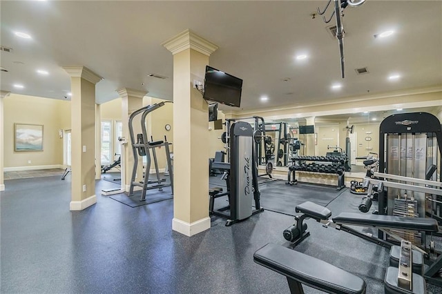 view of exercise room