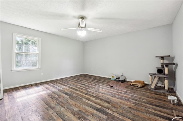160 Northside Ave, Dallas, GA 30157 - unfurnished room featuring wood finished floors, a ceiling fan, baseboards, and a textured ceiling