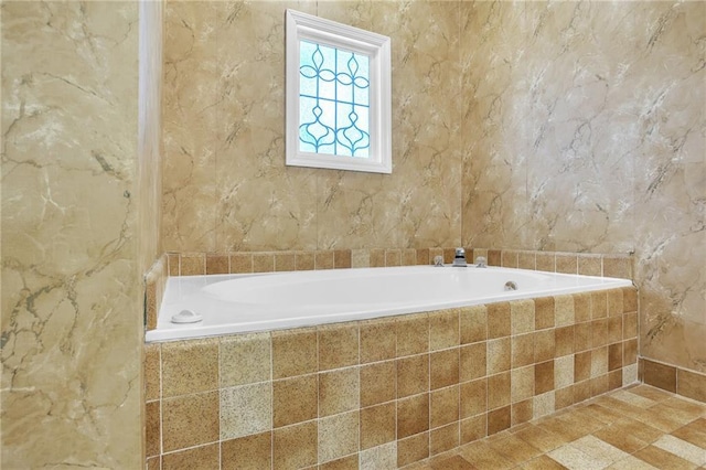 full bath featuring a garden tub