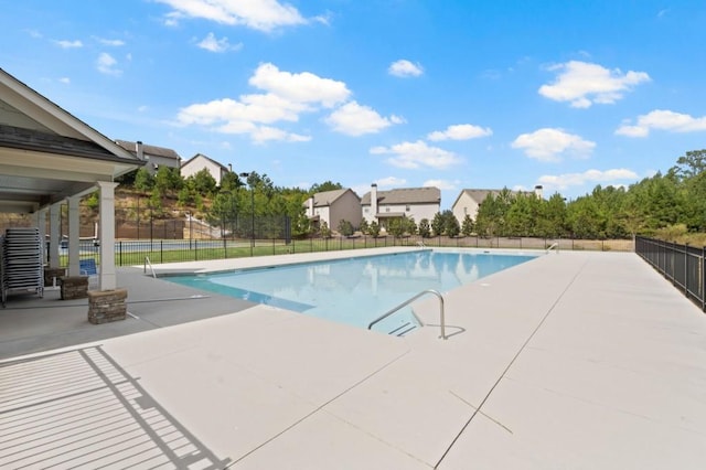 view of pool with a patio area