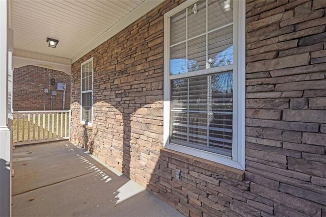 view of patio with covered porch