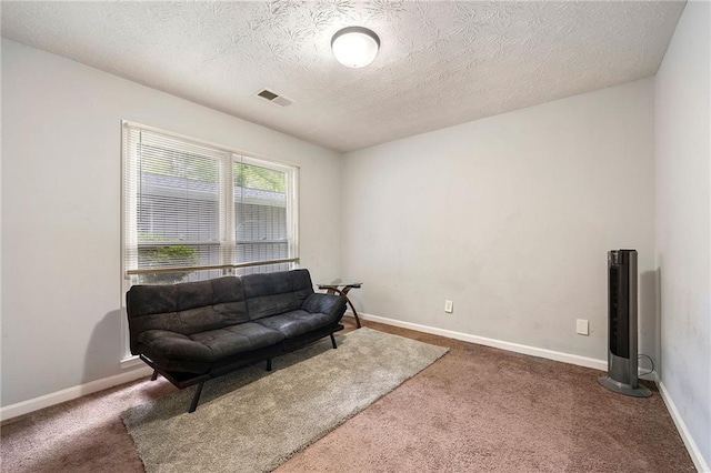 1328 Hidden Hills Pkwy, Stone Mountain, GA 30088 - sitting room featuring carpet and a textured ceiling