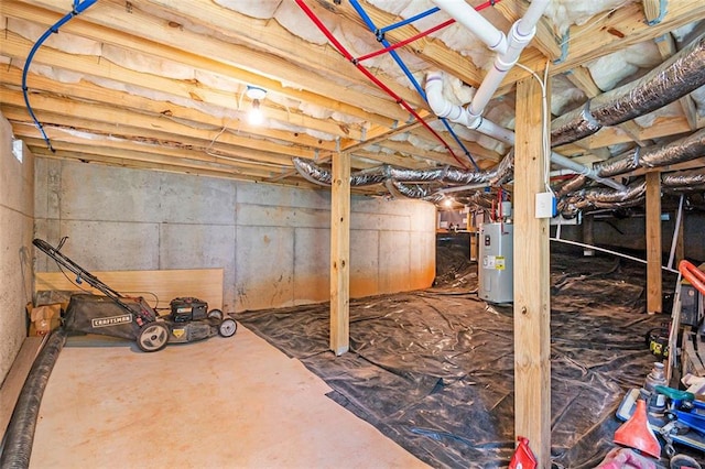 562 Yonah Lake Dr, Sautee Nacoochee, GA 30572 - unfinished below grade area featuring water heater
