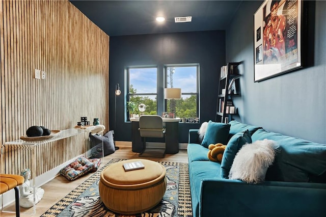 112 Rogers St NE Unit 505, Atlanta, GA 30317 - home theater room featuring wood finished floors