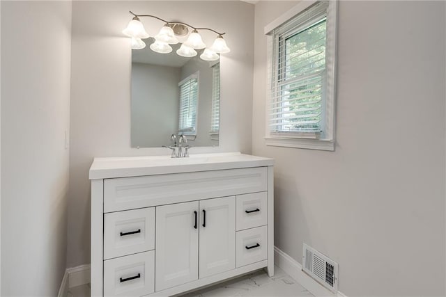 bathroom featuring vanity